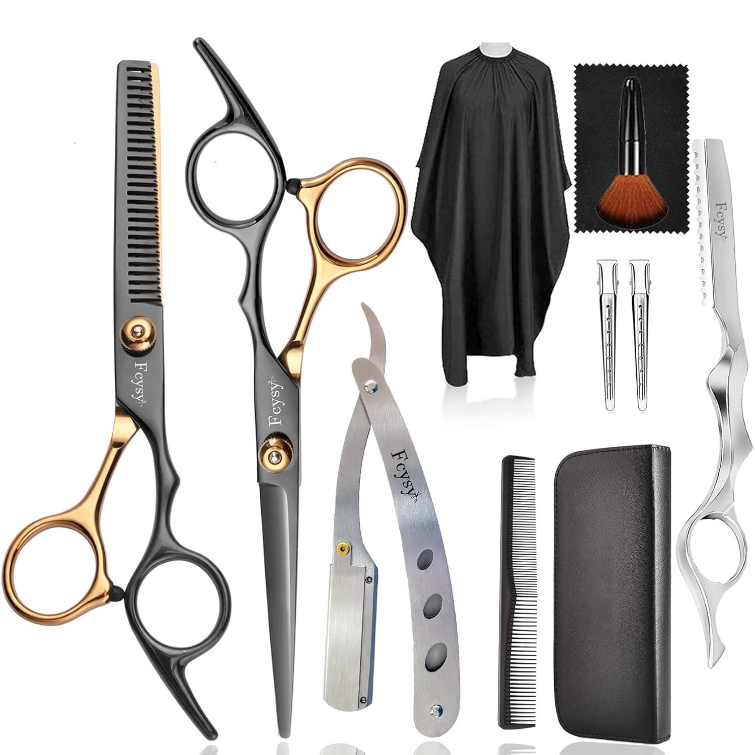 Professionelles Haarschneideset mit Scheren und Zubehör