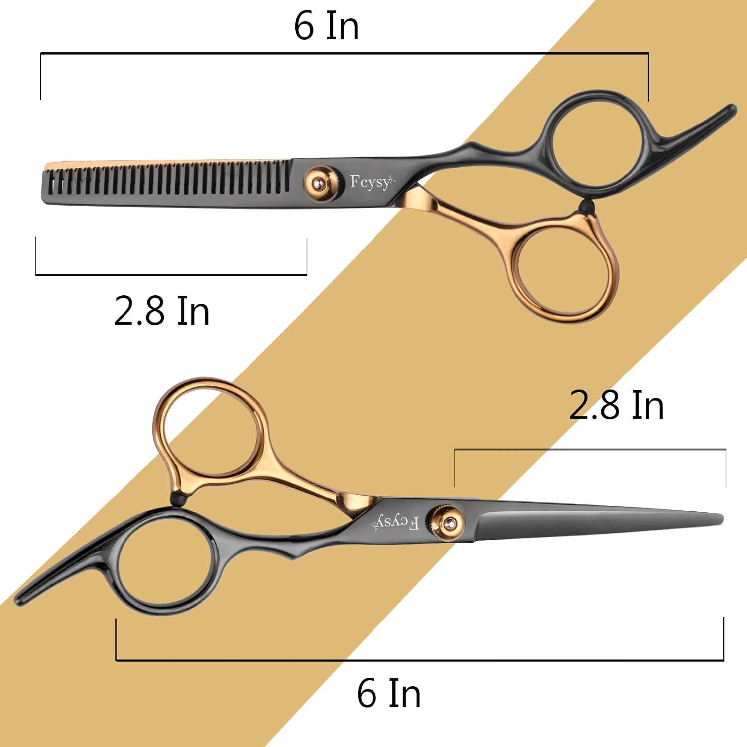 Professionelles Friseurscheren-Set mit Zubehör, 6