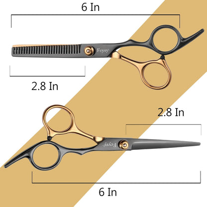 Professionelles Friseurscheren-Set mit Zubehör, 6