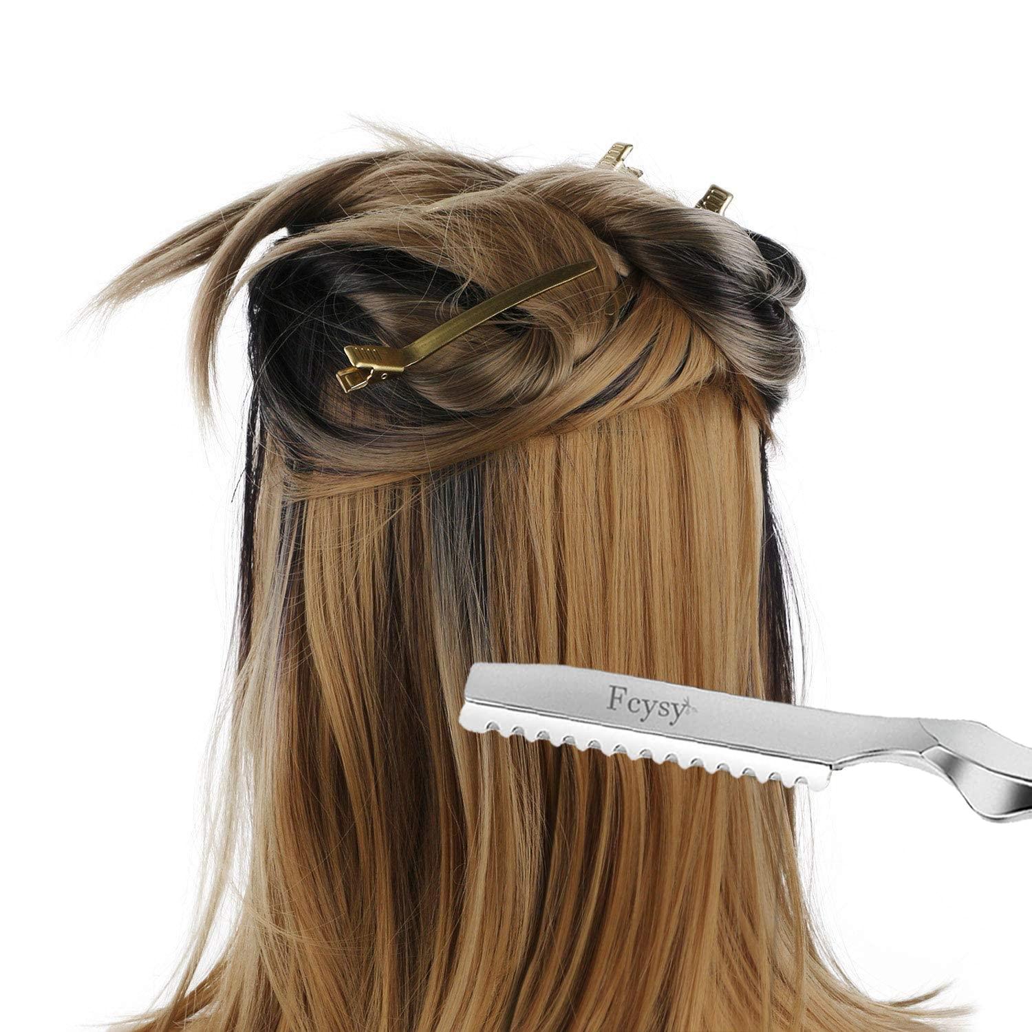 Friseurschere Haarschneideschere Effilierschere Set 11 Stk Profi