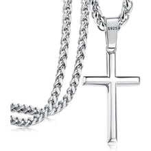Adramata Kreuz Kette 925 Silber Anhänger Halskette