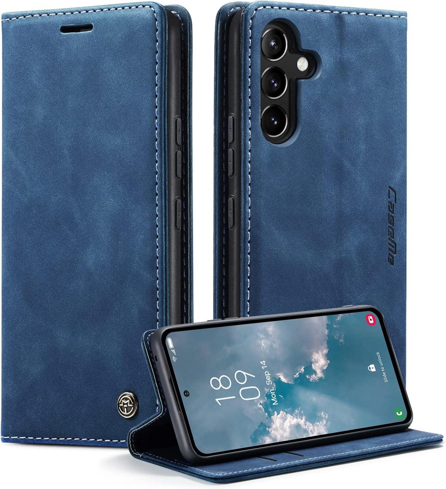 Schutzhülle Samsung Galaxy A54 5G Blau Magnet Standfunktion钮Filipp