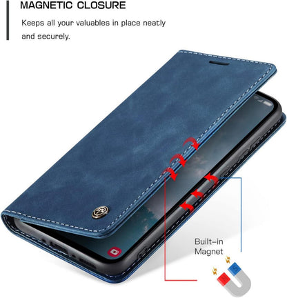 Samsung Galaxy A54 5G Handyhülle Premium Leder Flip Case