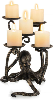 Kerzenhalter Octopus Teelichter Stumpenkerzenhalter Gothic Halloween