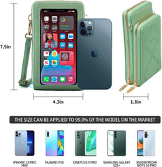 Kleine Touchscreen PU Leder Umhängetasche iPhone Samsung Galaxy