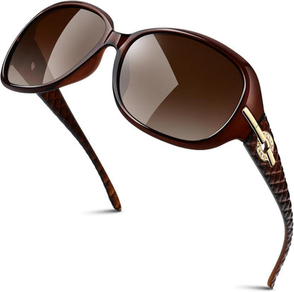 Übergroße Polarisierte Sonnenbrille UV400 Schutz Damen - GQUEEN