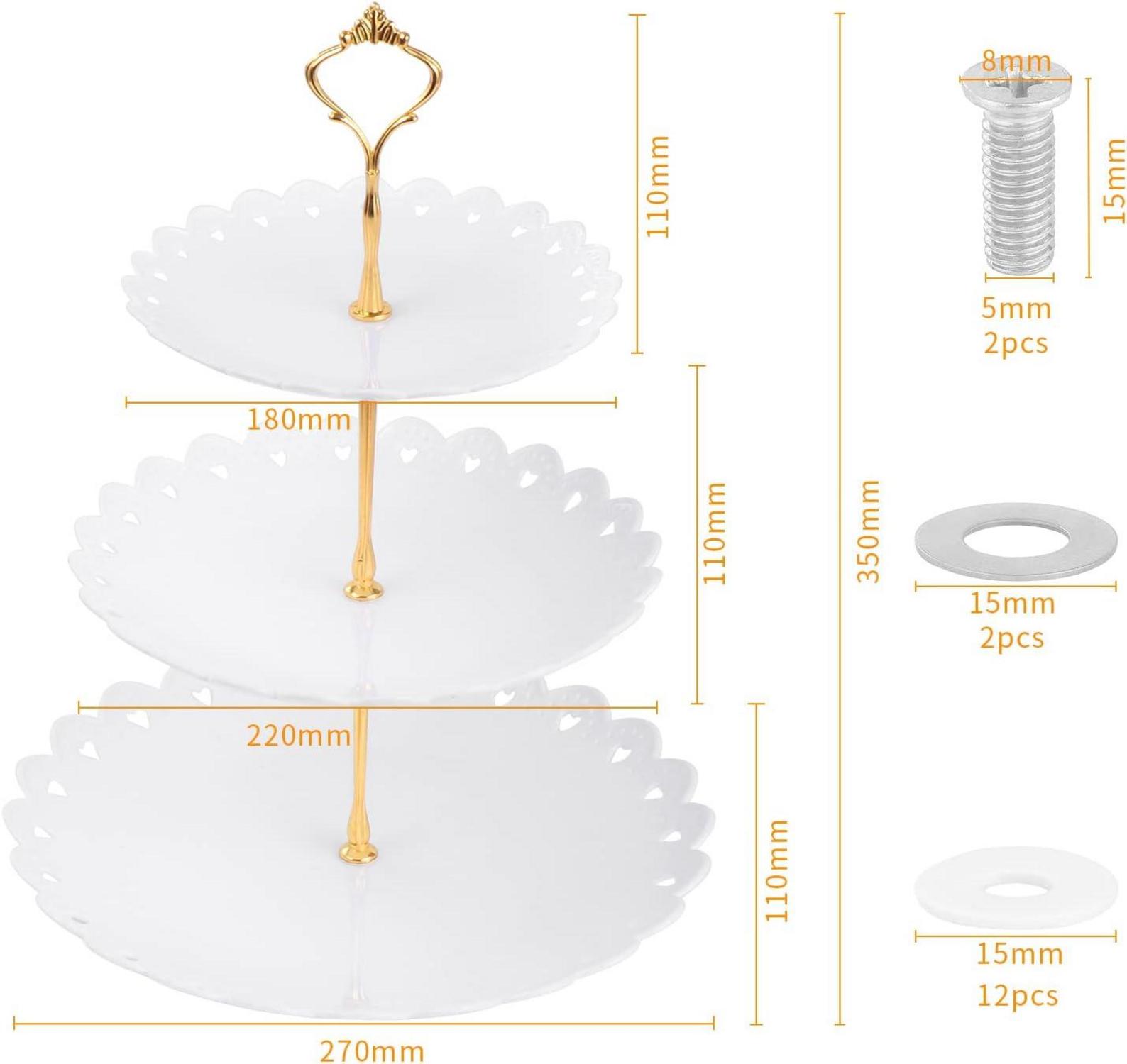 3-stöckiger Cupcake-Ständer Dessert Display Serviertablett