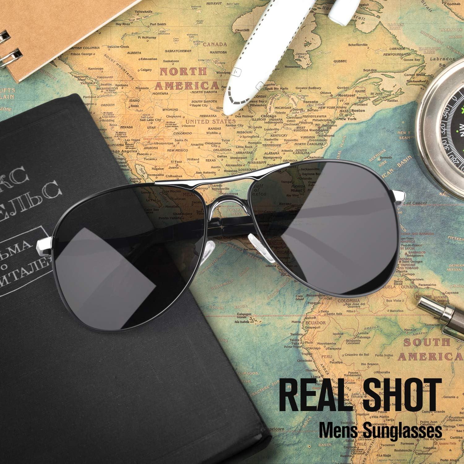 Polarisierte Piloten Sonnenbrille UV400 für Herren und Damen