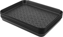 Schuhabtropfschale Set Schuhablage Schwarz 35x27.5x3cm 6 Stück