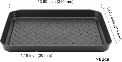 NGOSUET 6er Set Große Schuhablage 35x27.5x3cm Schwarz