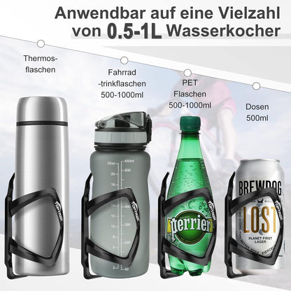 Fahrrad Flaschenhalter Toptrek Leicht, Stark, Bunt, Zwei-Wege-Öffnung