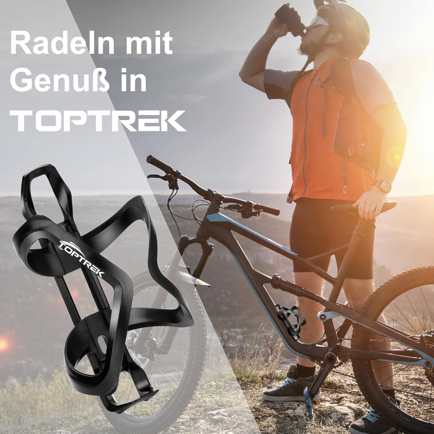 Fahrrad Flaschenhalter Toptrek Leicht, Stark, Bunt, Zwei-Wege-Öffnung