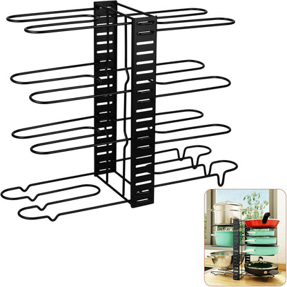 Verstellbarer Pfannen- und Topf-Organizer 8