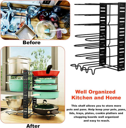 Verstellbarer Pfannen- und Topf-Organizer 8