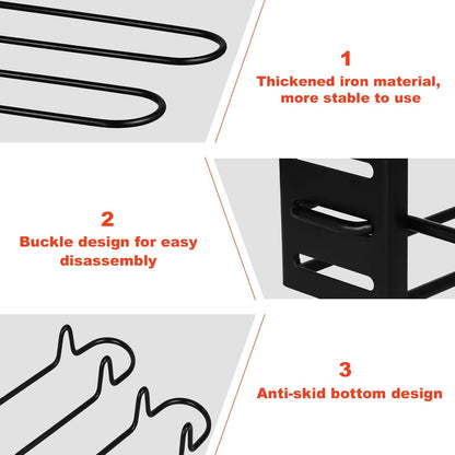 Verstellbarer Pfannentopf-Organizer 8 Ebenen Küche Speisekammer Aufbewahrung