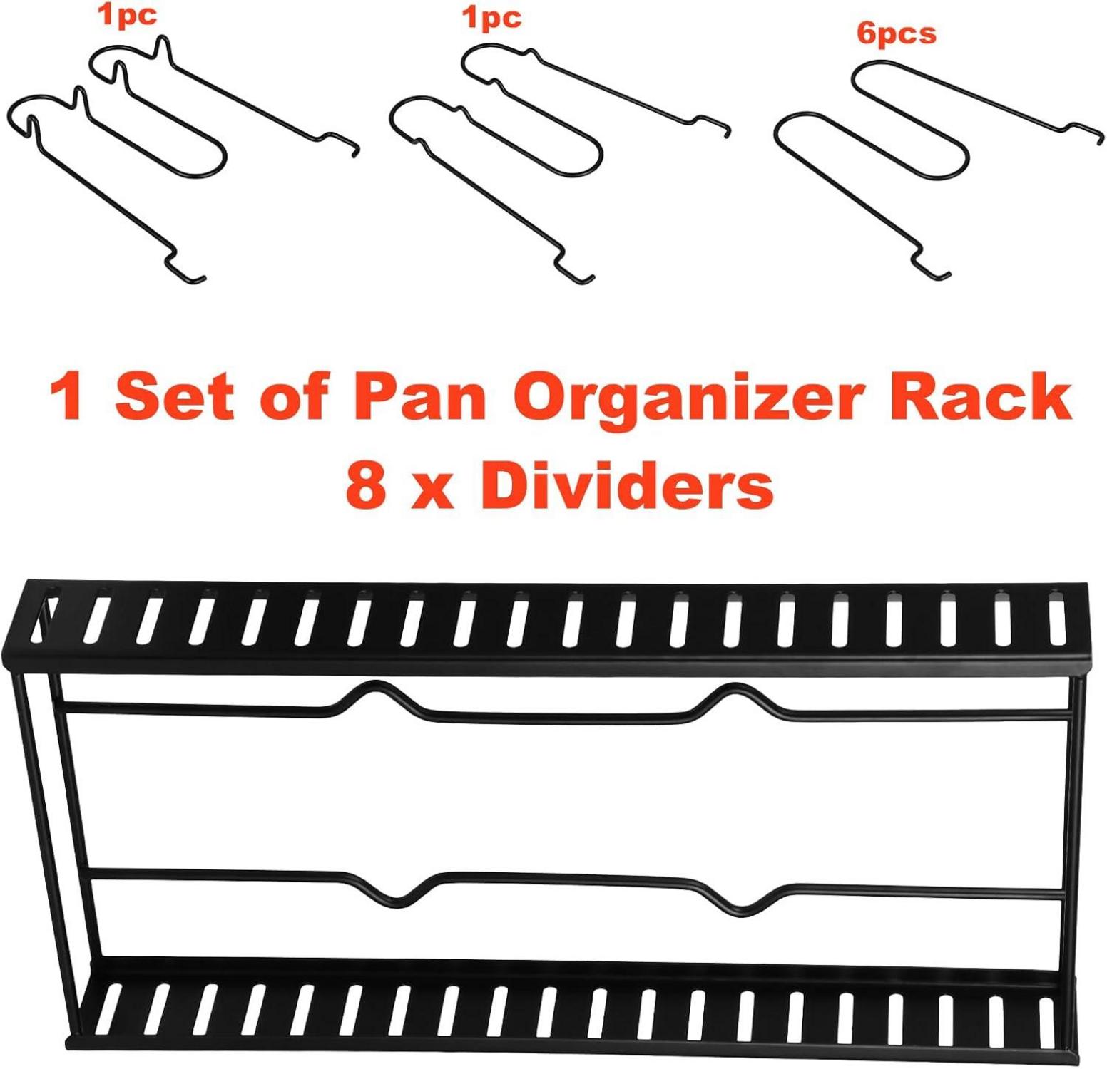 Verstellbarer Pfannen- und Topf-Organizer 8 Ebenen, Küchenständer