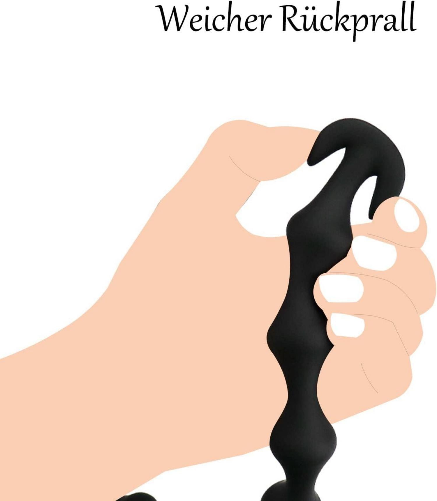 Analkette Analplug mit 15 Kugeln Beads 58cm Lang Buttplug Dildo Anal Spreizer