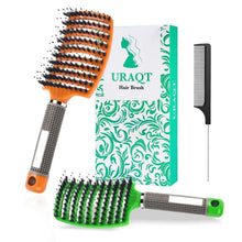 Entwirrungsbürste Haarbürste Wildschweinborsten Locken Bürste