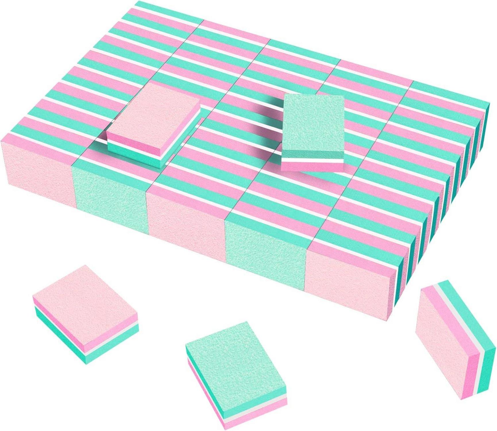 Nagelpuffer 50er Set 100/180 Körnung Mini Buffer Nägel Block