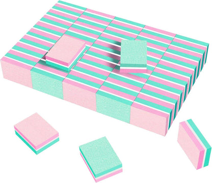 Nagelpuffer 50er Set 100/180 Körnung Mini Buffer Nägel Block