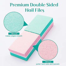 50 Stück Nagelpuffer 100/180, Doppelseitige Buffer für
