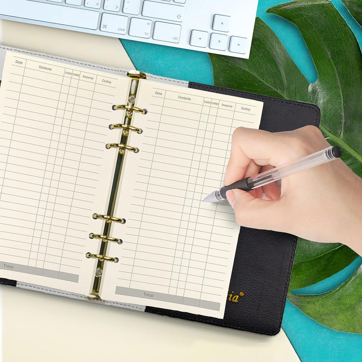 A6 Finanzplaner Einleger für 6-Ring Notizbuch
