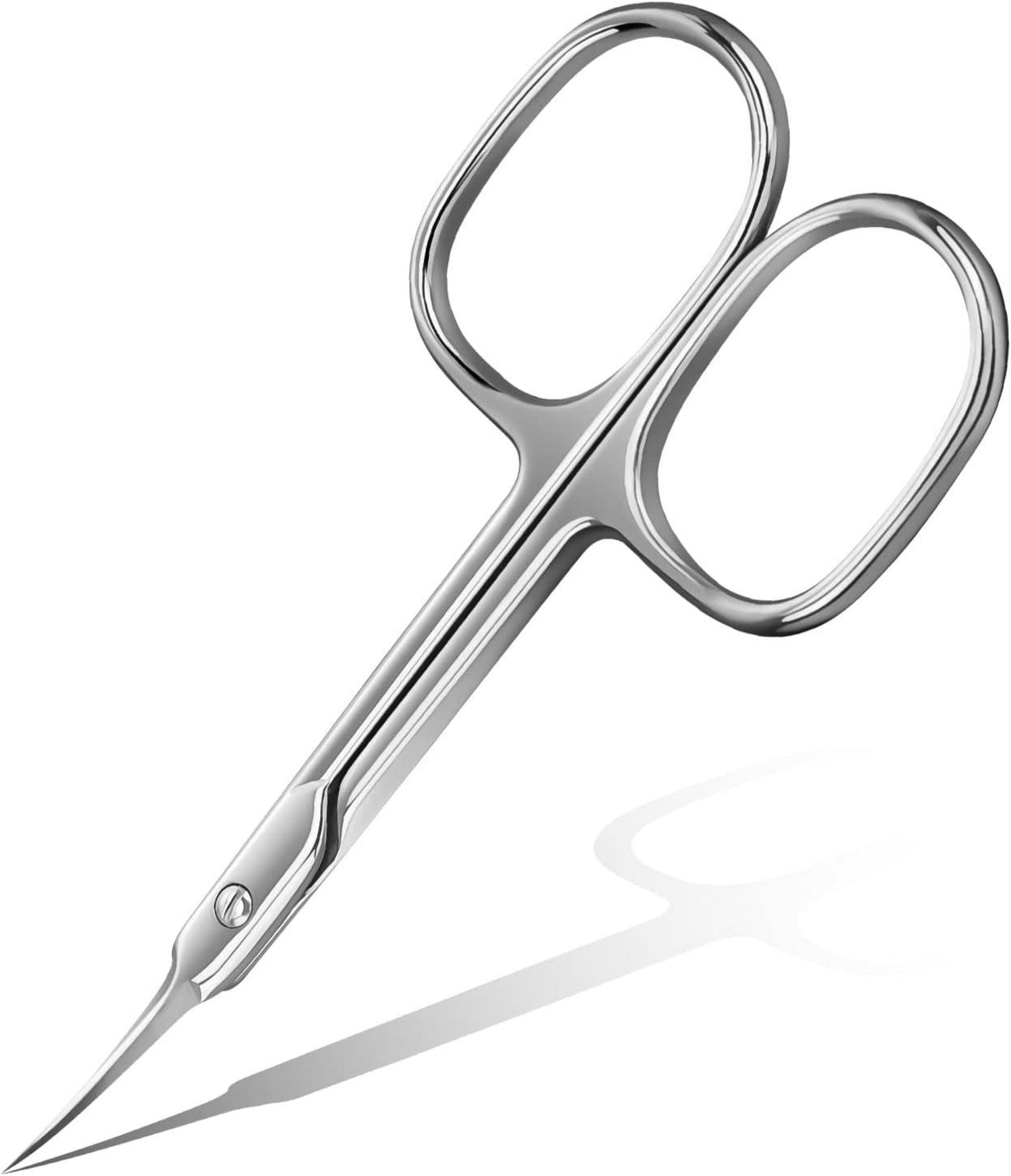 Professionelle Nagelhautschere mit Gebogener Spitze, Extra Fein, Extra