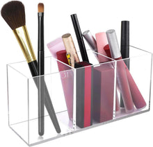 Acrylic Pinselhalter 3 Fächern Make Up Organizer Schmink Organizer für