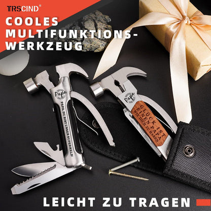 Vatertagsgeschenke Multitool Hammer 14 in 1 Mini Werkzeug Männer