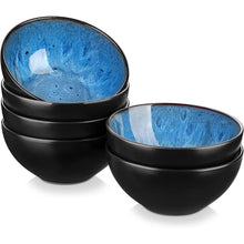 Vancasso 6-teiliges Dessertschalen-Set Blau 360ml Steingut