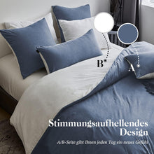 SOULFUL Bettwäsche Denim Blue 135x200 Baumwolle