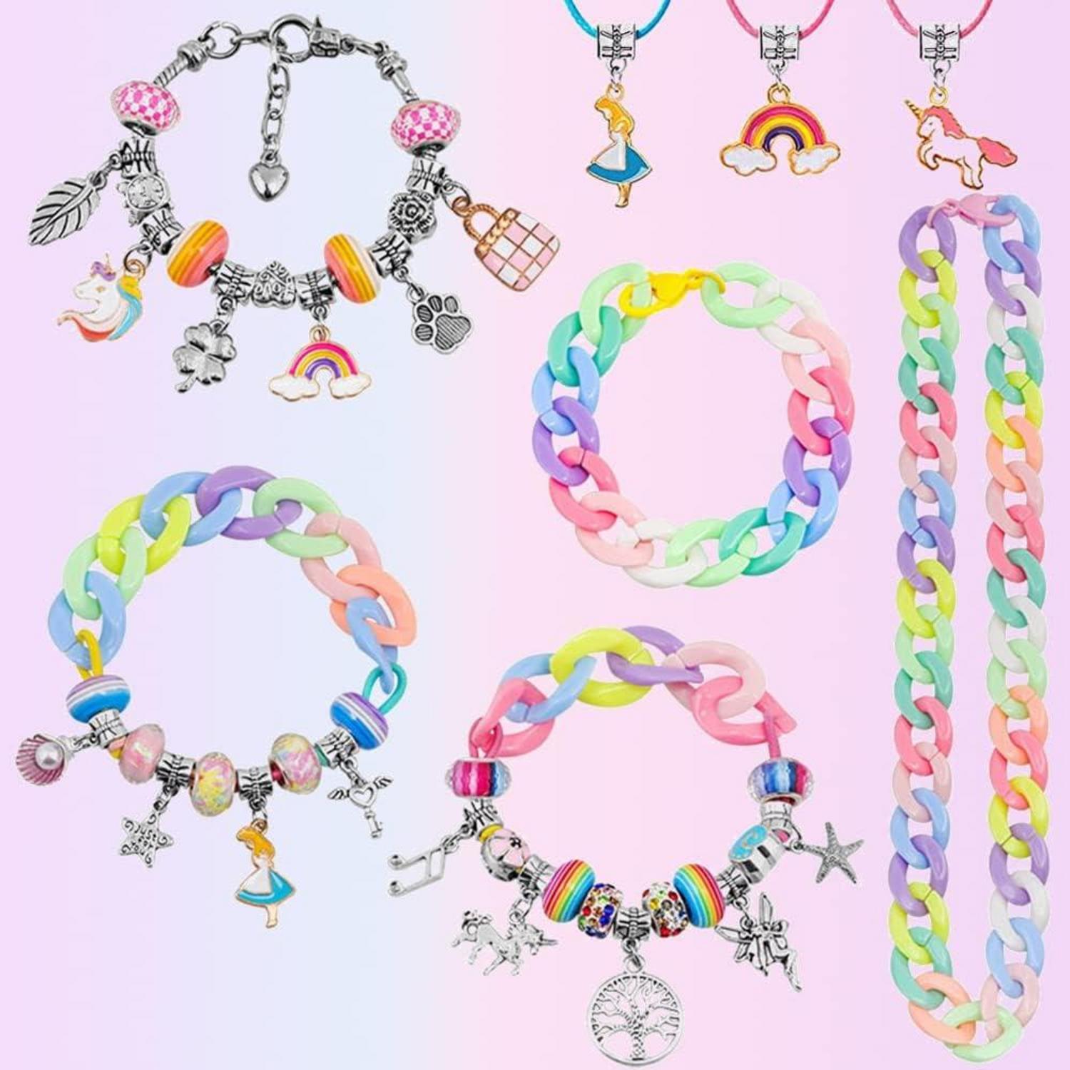 Mädchen Schmuck Basteln Set DIY Armband Kit 5-12 Jahre Spaß Kreativität