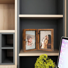 Bilderrahmen 13x18 Braun Doppel Collage Shadow Box 5x7