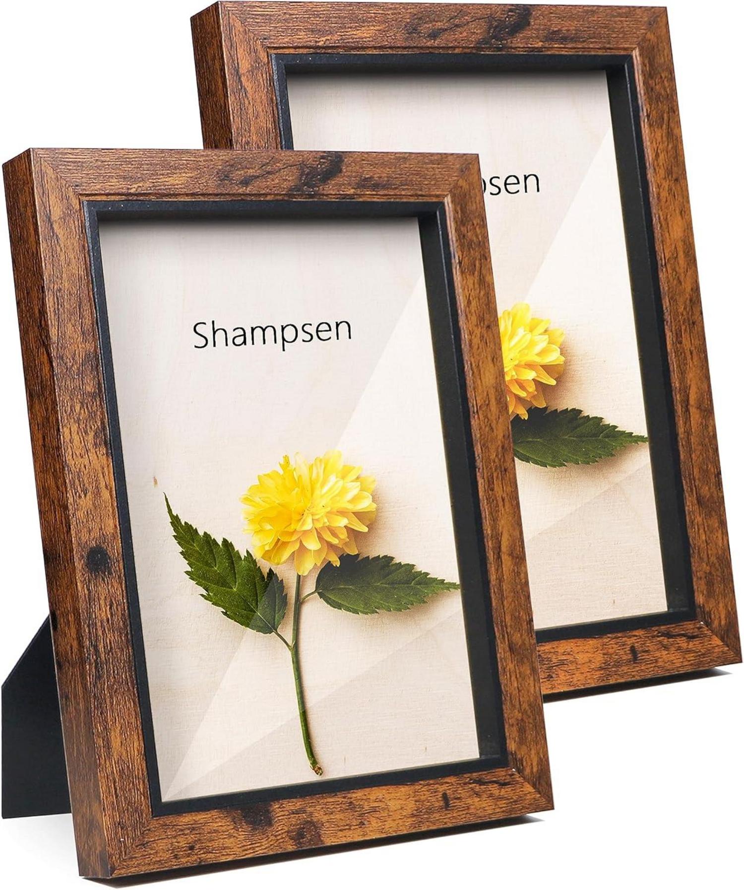 Dunkelbrauner 13x18 Bilderrahmen mit hochwertigem Glas