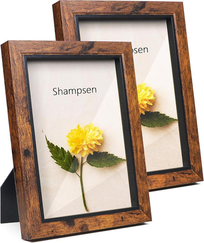 Dunkelbrauner 13x18 Bilderrahmen mit hochwertigem Glas