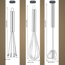 Schneebesen Set Edelstahl 3 Stück Ballon Flexi Rührbesen