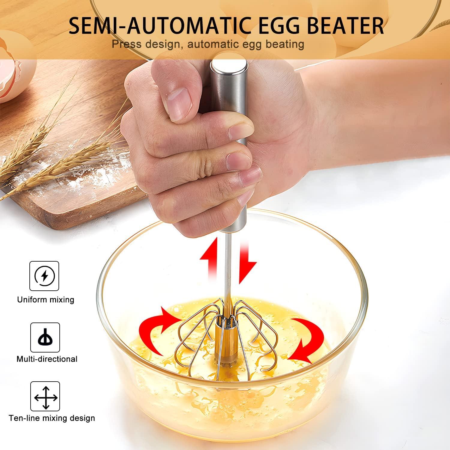 Schneebesen Set Edelstahl 3 Stück Ballon Rührbesen Flexi Schneebesen Silber