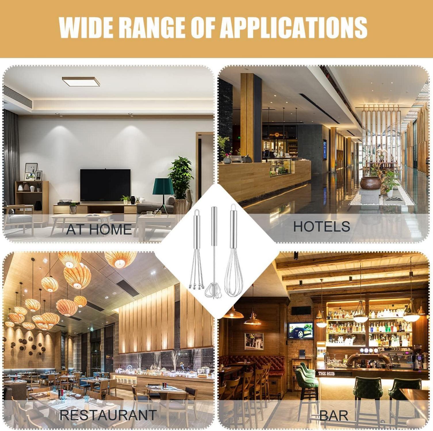 Schneebesen Set Edelstahl 3-teilig Ballon Flexi Halbautomatisch Silber