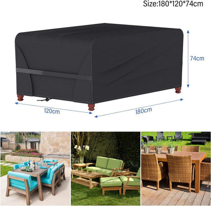 Gartenmöbel Abdeckung 180x120x74cm Wasserdicht Oxford Gewebe