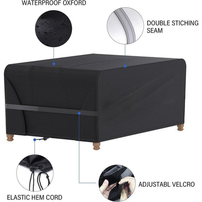 Yomisee Abdeckung 170x94x70cm wasserdicht für Gartenmöbel
