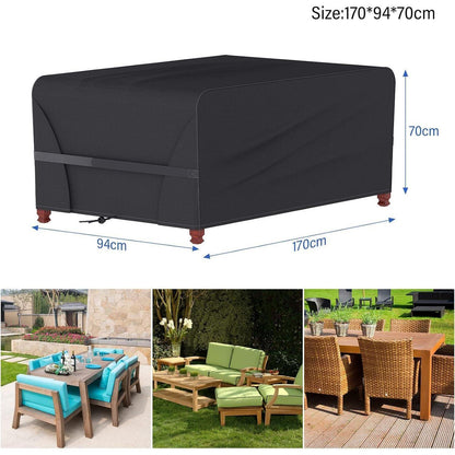Yomisee Abdeckung 170x94x70cm wasserdicht für Gartenmöbel
