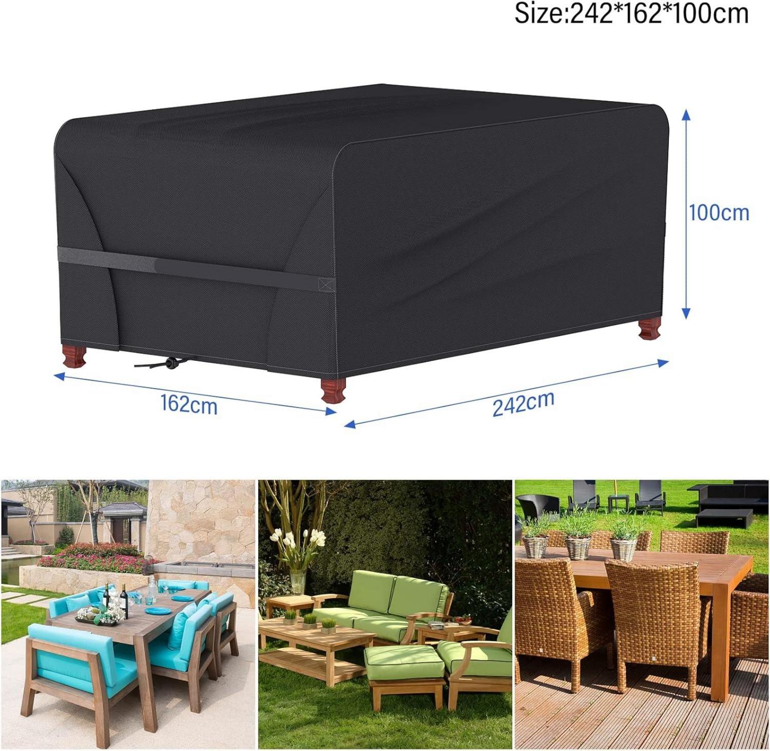 Gartenmöbel Abdeckung Wasserdicht 242x162x100cm Oxford Gewebe