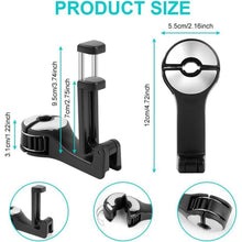 URAQT Auto Kopfstützen Haken mit Handyhalterung 360° drehbar