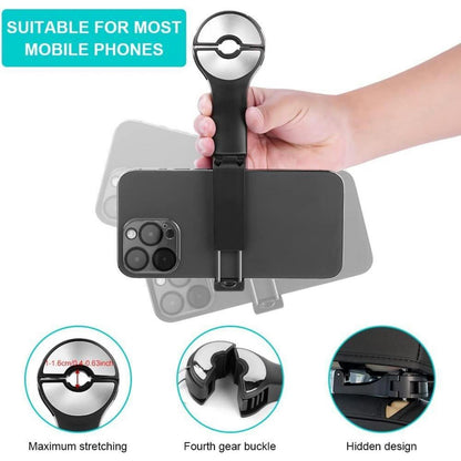 URAQT Auto Kopfstützen Haken mit Handyhalterung 360° drehbar