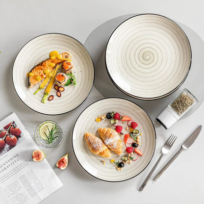 BONBON Speiseteller Set 6 Personen Ø 26,8 cm Spülmaschine Mikrowelle