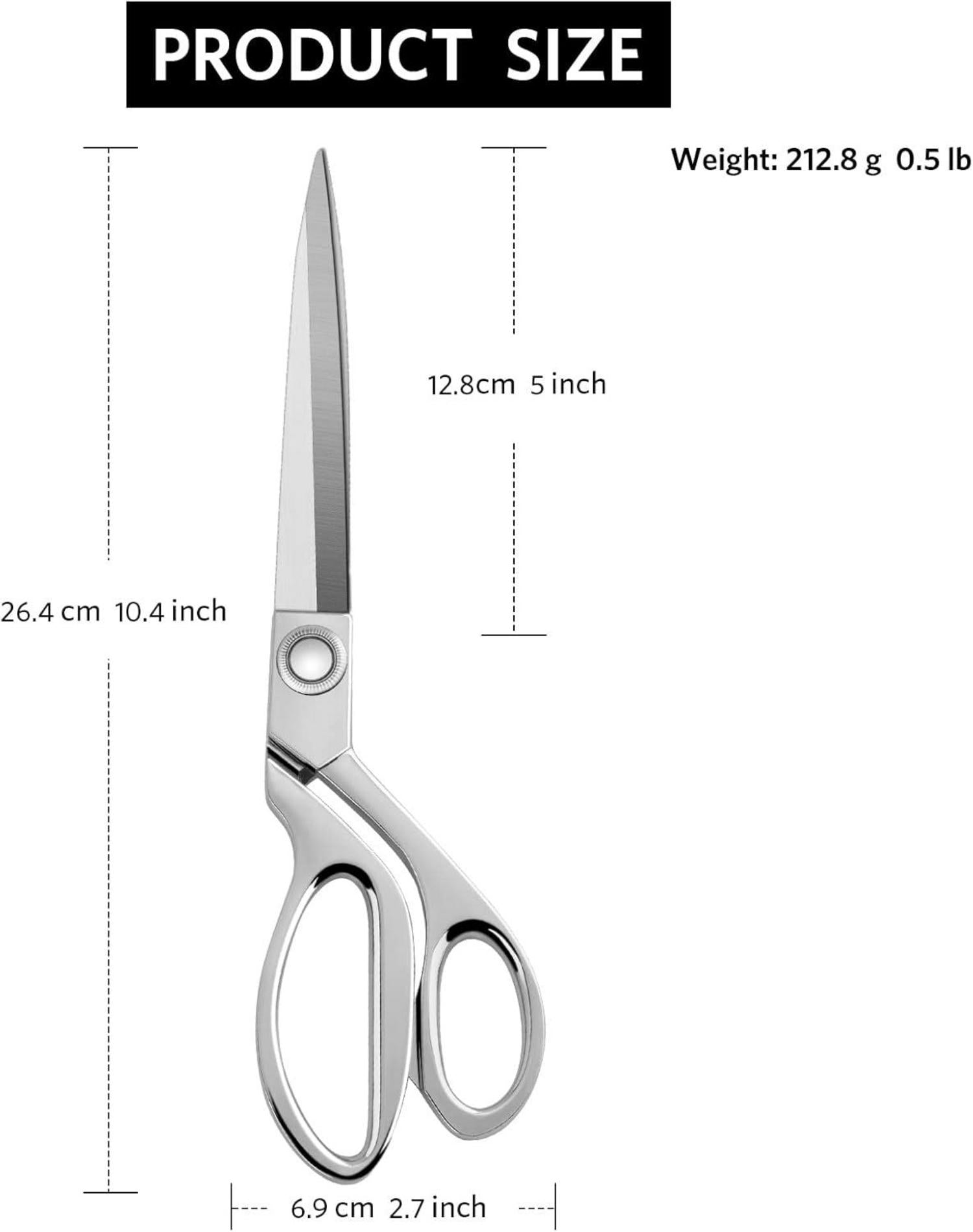 Professionelle Nähschere 26cm Edelstahl Stoff Papier Schneiderschere Schnitt Handwerk