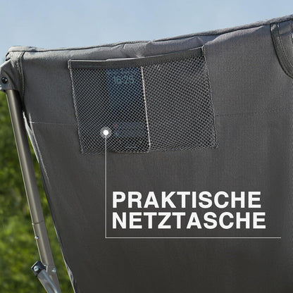 Luxus Campingstuhl Faltbar 6CM Gepolstert Hohe Rückenlehne