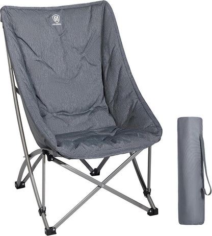 Faltbarer Campingstuhl Gepolstert 6CM Rückenlehne 120KG Belastbar