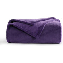 Kuscheldecke Flauschig Violett 150x200 cm XL Warme Sofa Decke