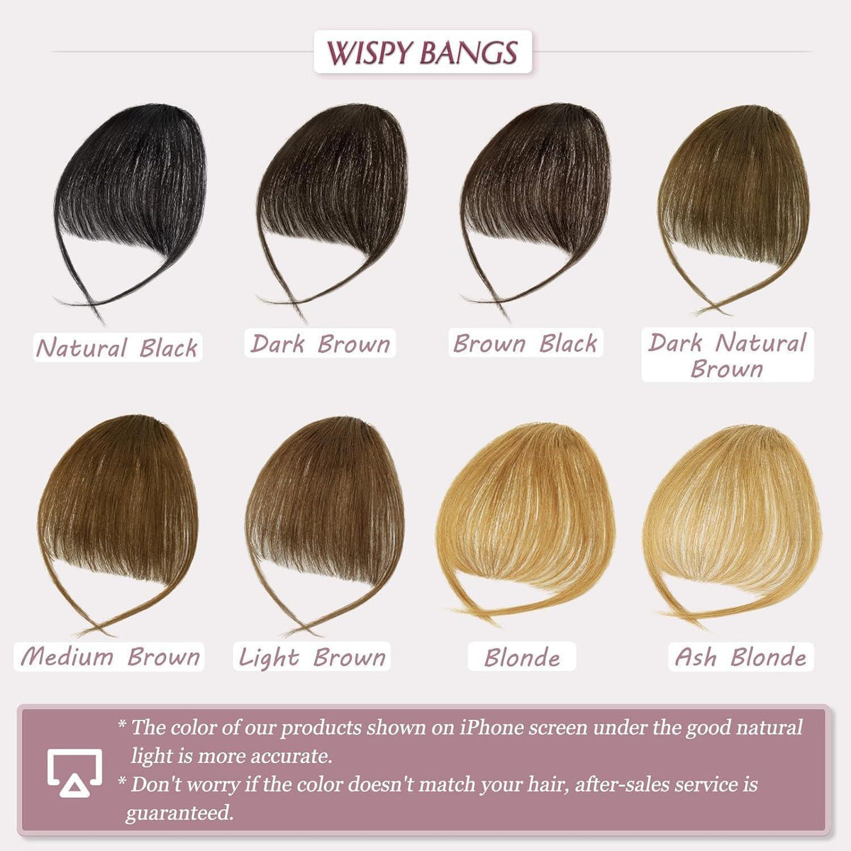 Echthaar Pony Clip-In Braun Schwarz | Natürlicher Look